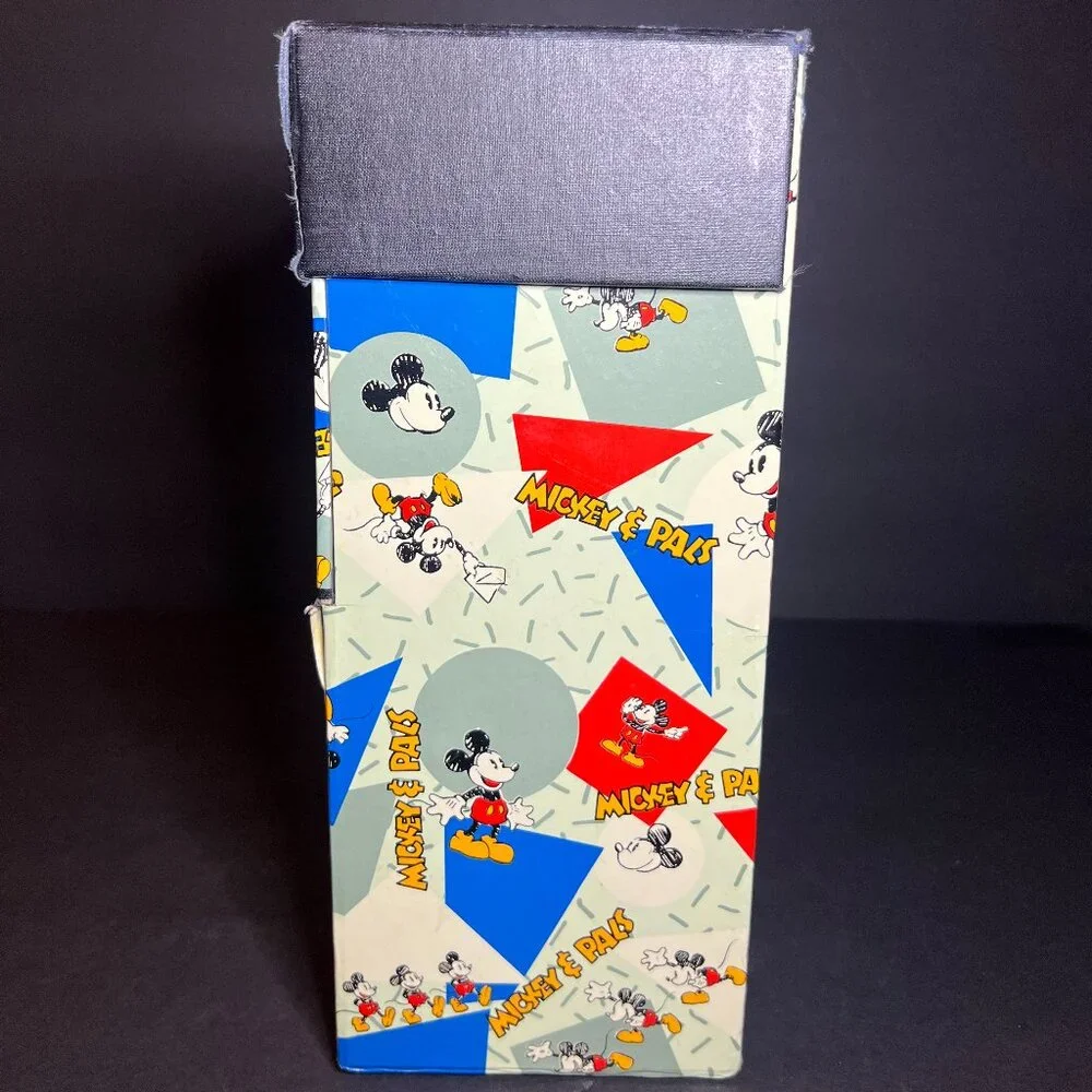 VTG RARE Walt Disney Applause Mickey Mouse File Organizer Storage Box 10 x 14